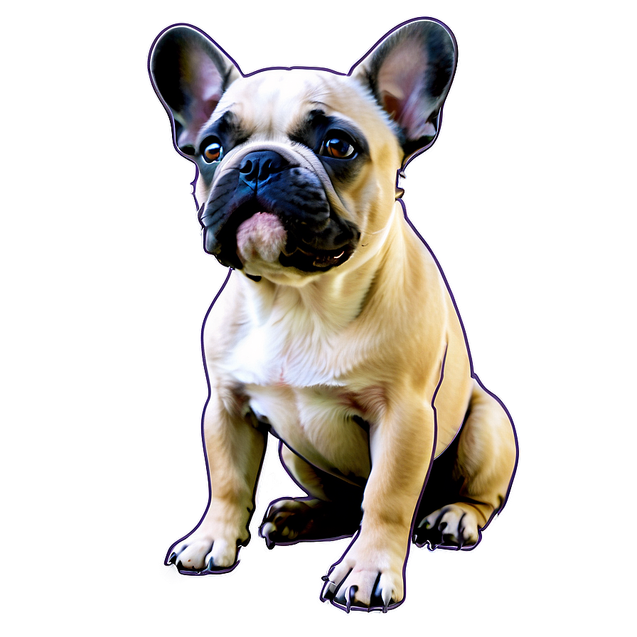 French Bulldog Sketch Png 06202024 PNG