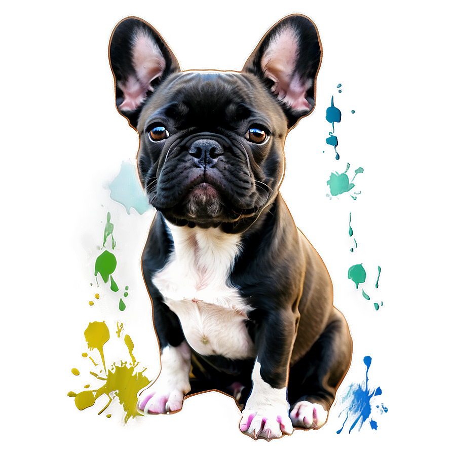 French Bulldog Watercolor Png 06202024 PNG