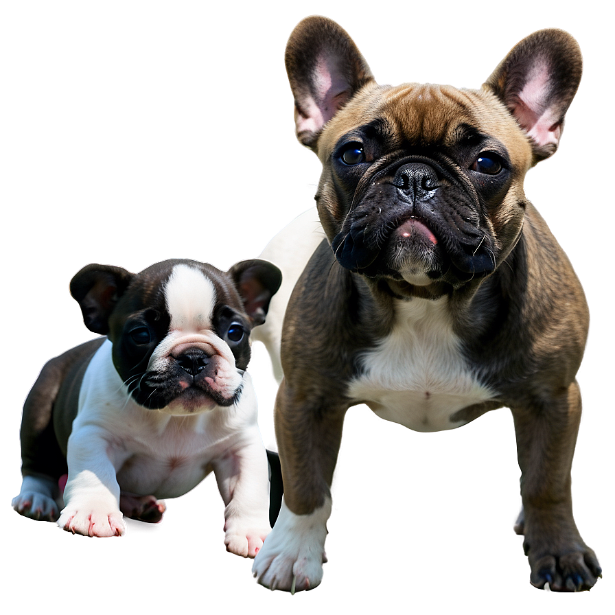 French Bulldog With Puppies Png 48 PNG