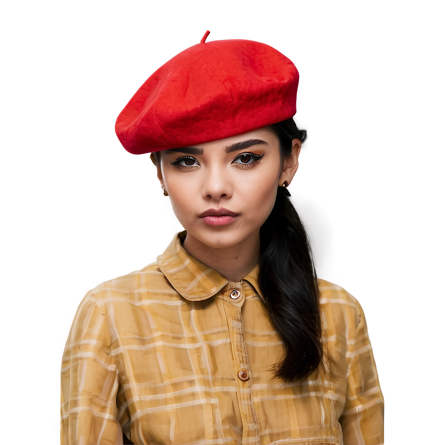 French Fashion Beret Png 06132024 PNG