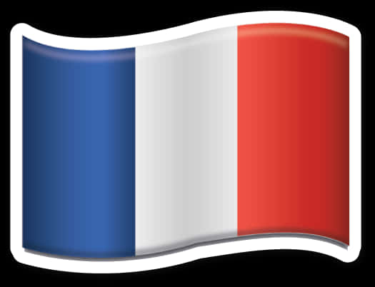 French Flag Emoji Waving PNG