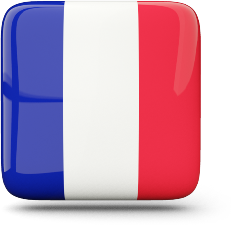 French Flag Icon Square PNG