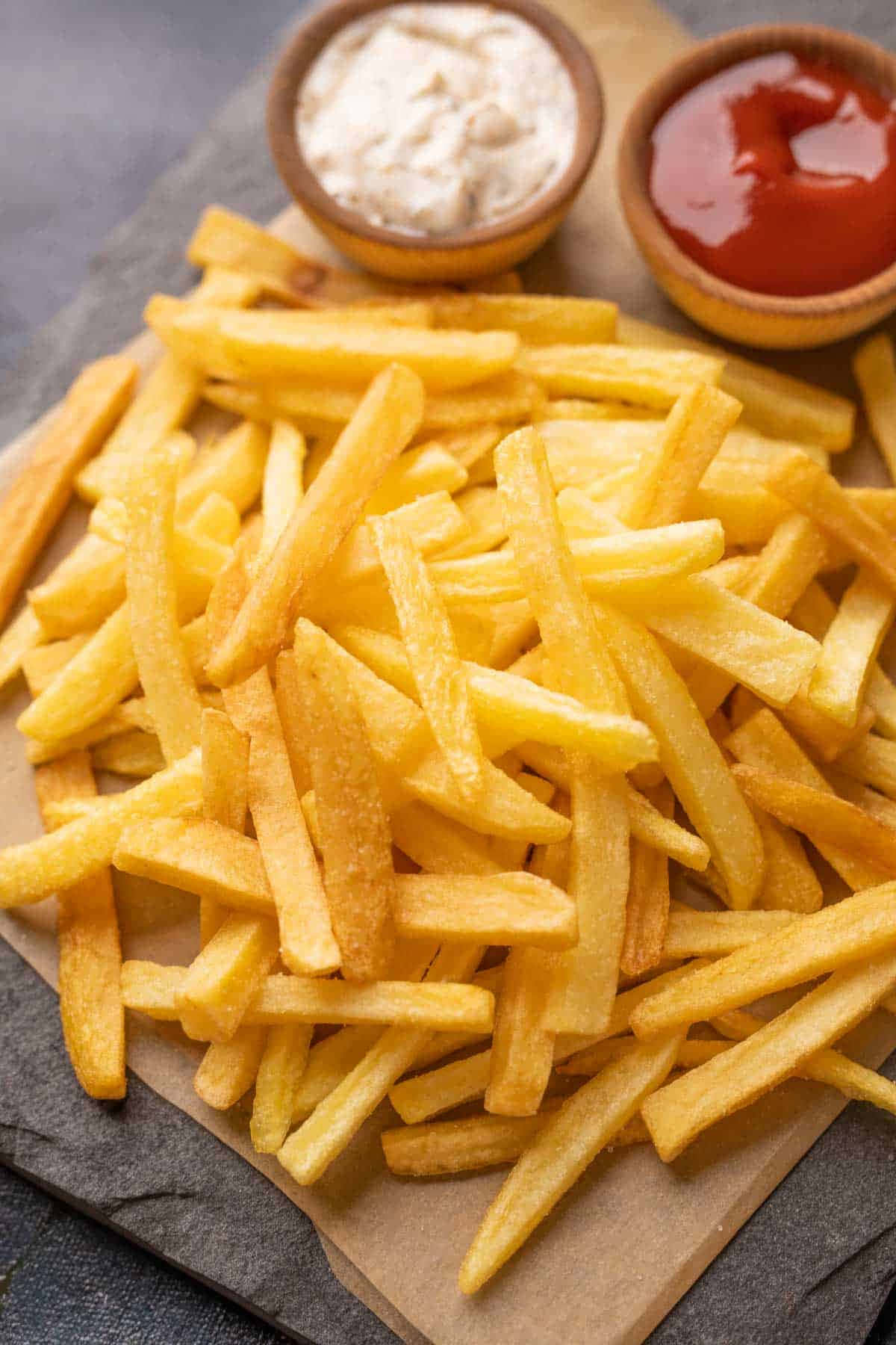 Enjoying a Delicious Plate of French Fries