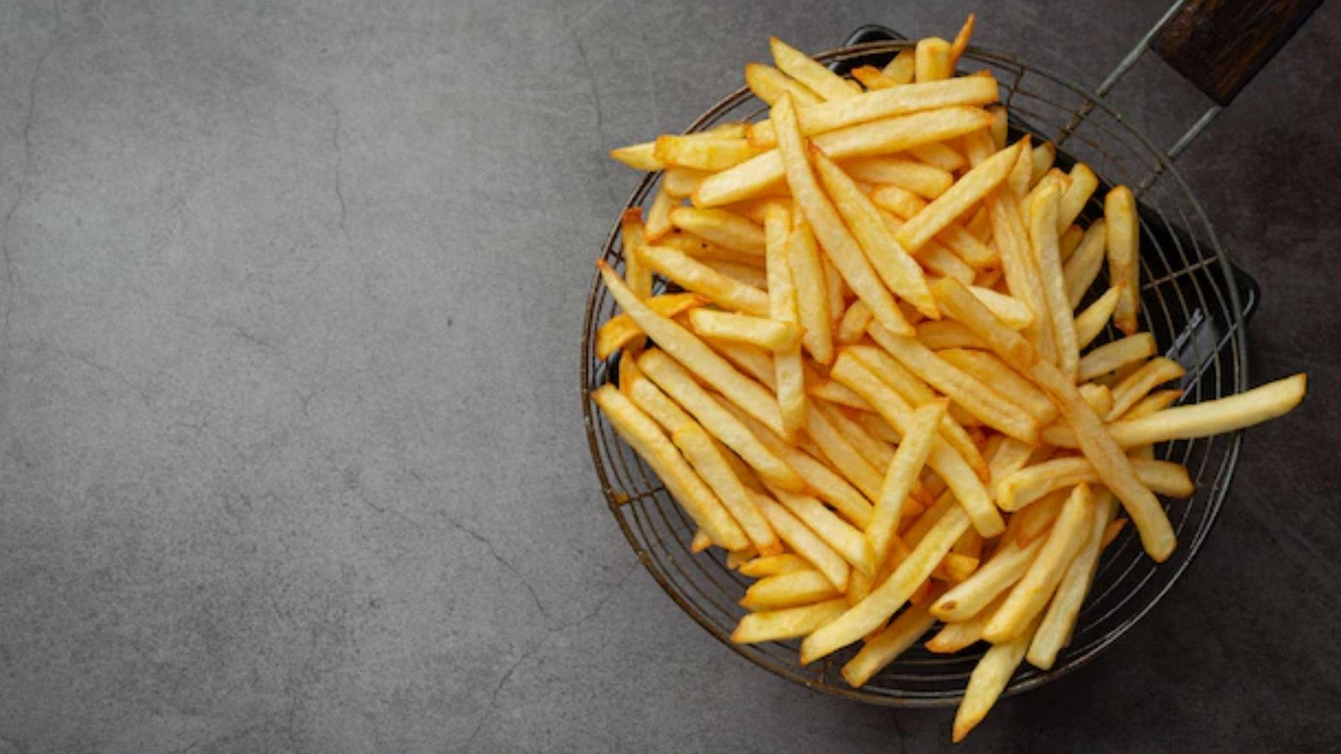 French Fries In Strainer
