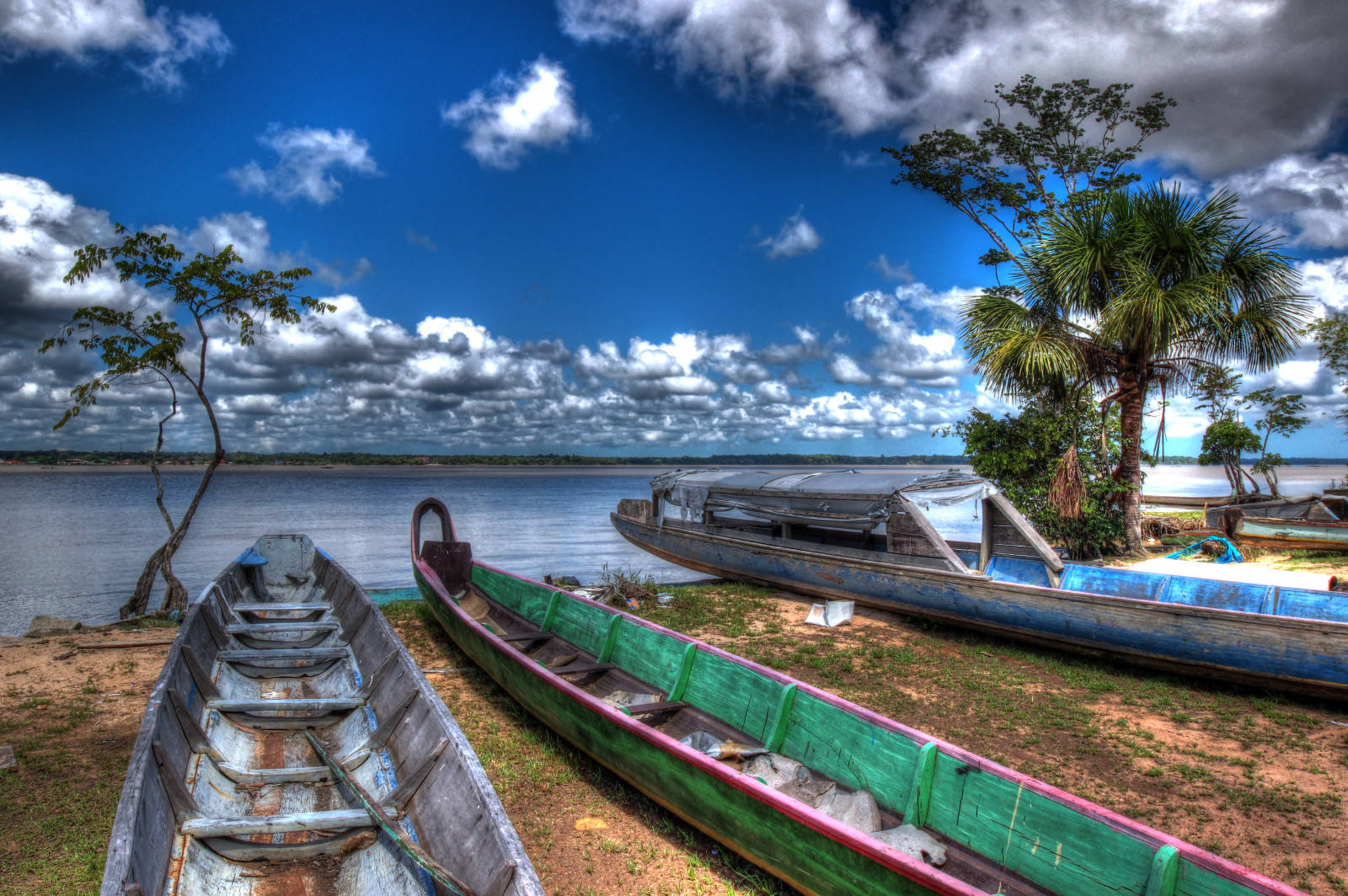 French Guiana Boats Wallpaper