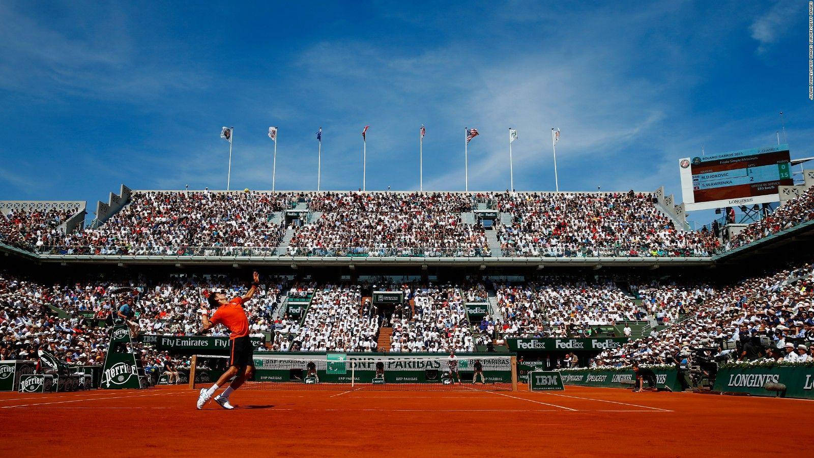 French Open Event Tennis Serve Wallpaper