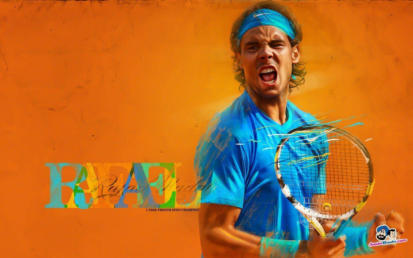 French Open Rafael Nadal Digital Art Wallpaper