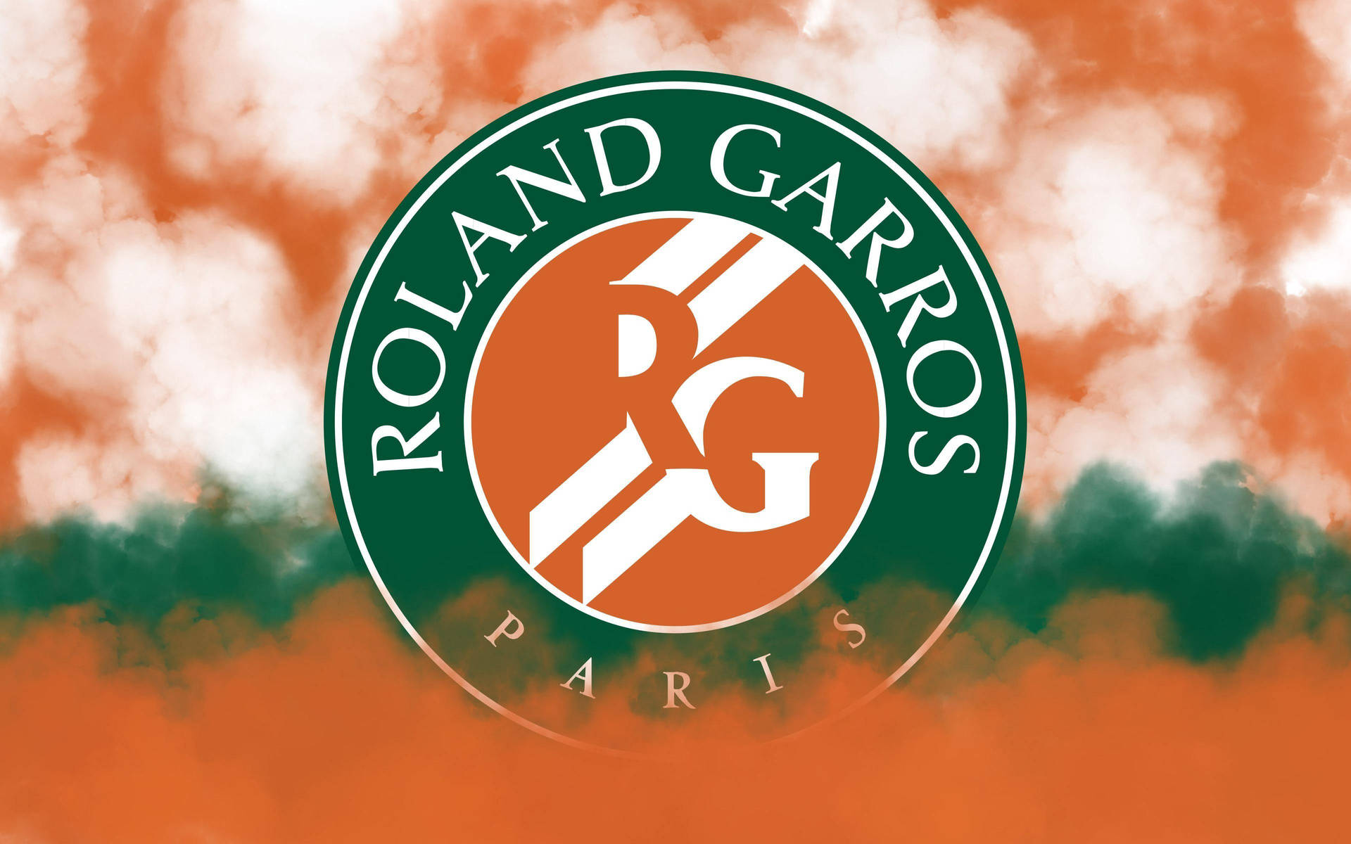 French Open Roland Garros Digital Logo Wallpaper