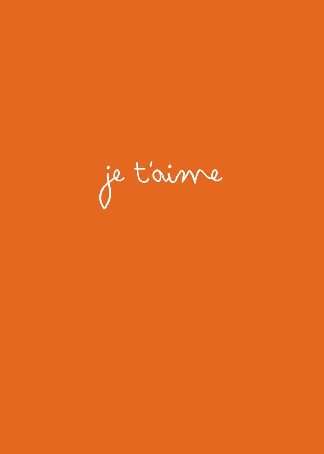 French Words On Orange Aesthetic Picture