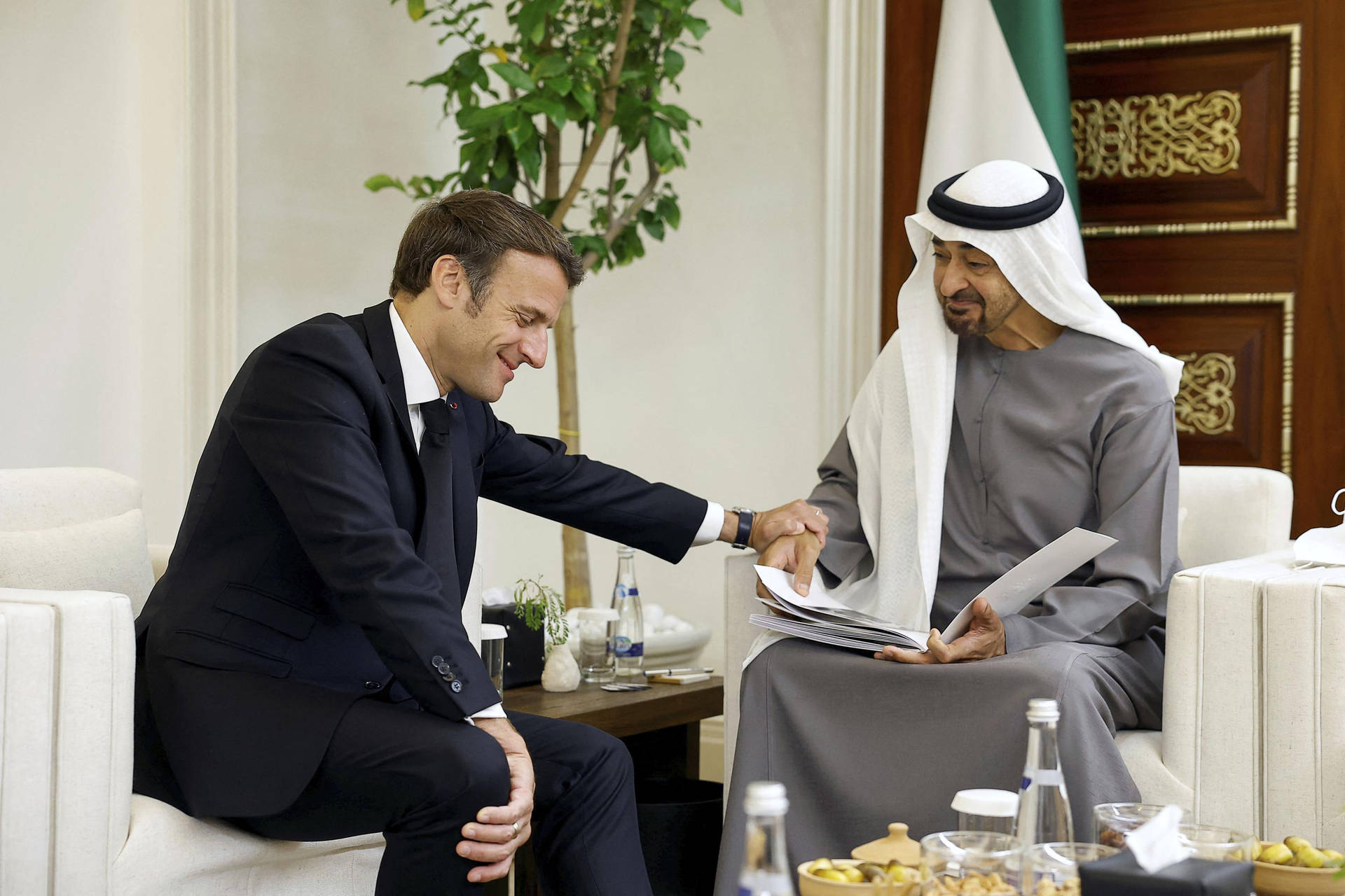 Fransk præsident i UAE Wallpaper