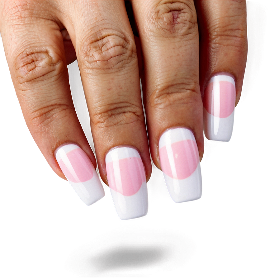 French Tip Acrylic Nails Png 35 PNG