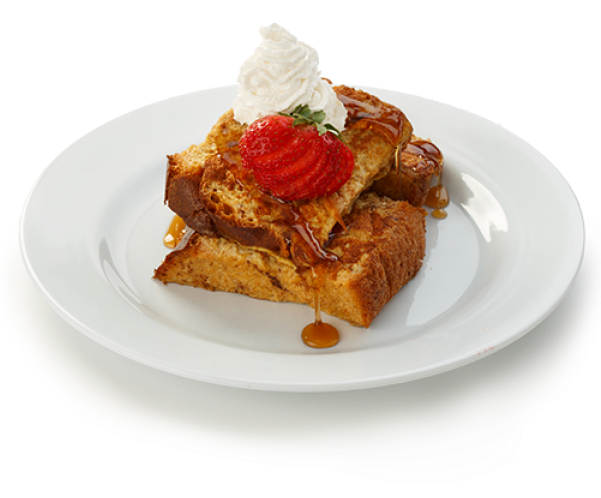 French Toastwith Strawberryand Whipped Cream PNG