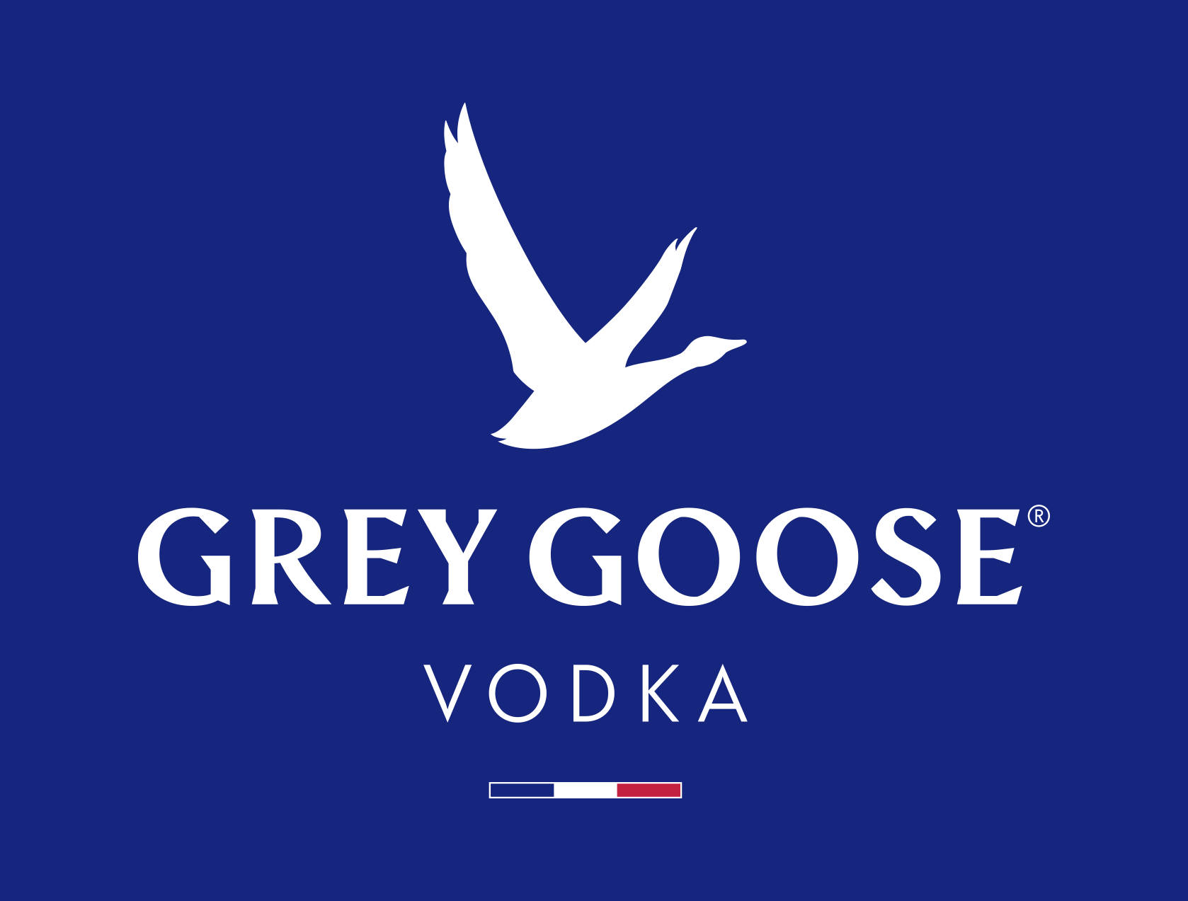 Franskavodka Grey Goose Identitetslogo. Wallpaper