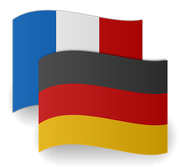 Frenchand German Flags Icon PNG
