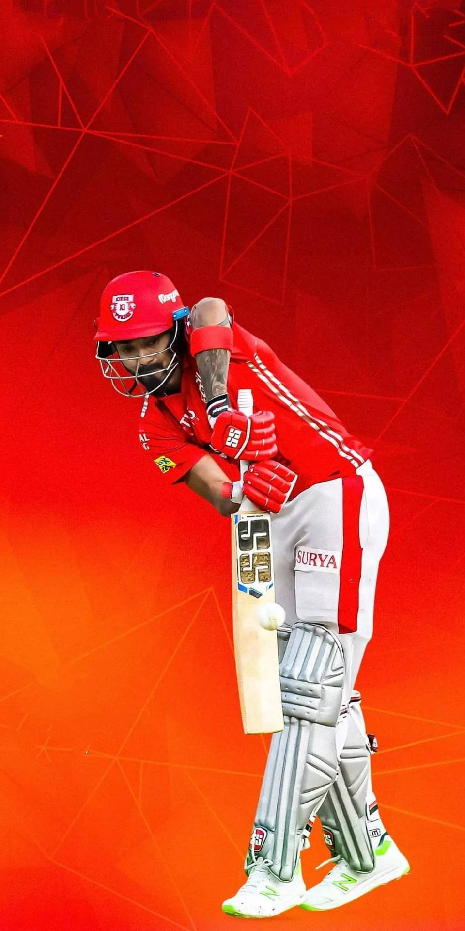 Frenetic Action On The Ipl 2021 Pitch Wallpaper