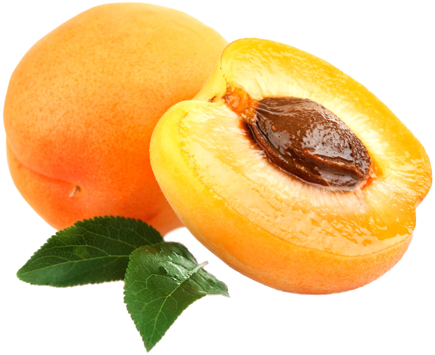 Fresh Apricotand Halfwith Seed PNG