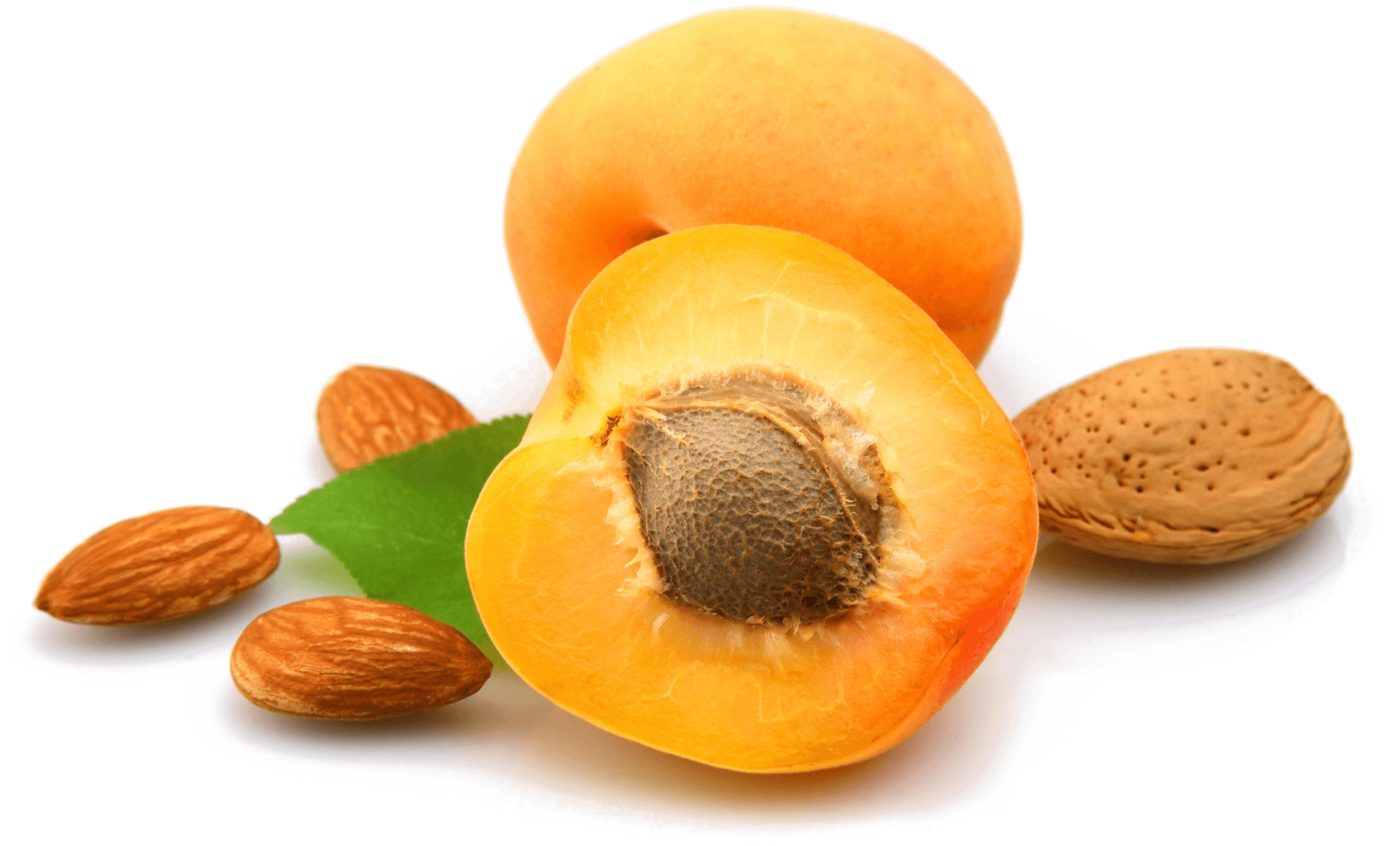Fresh Apricotsand Almonds PNG