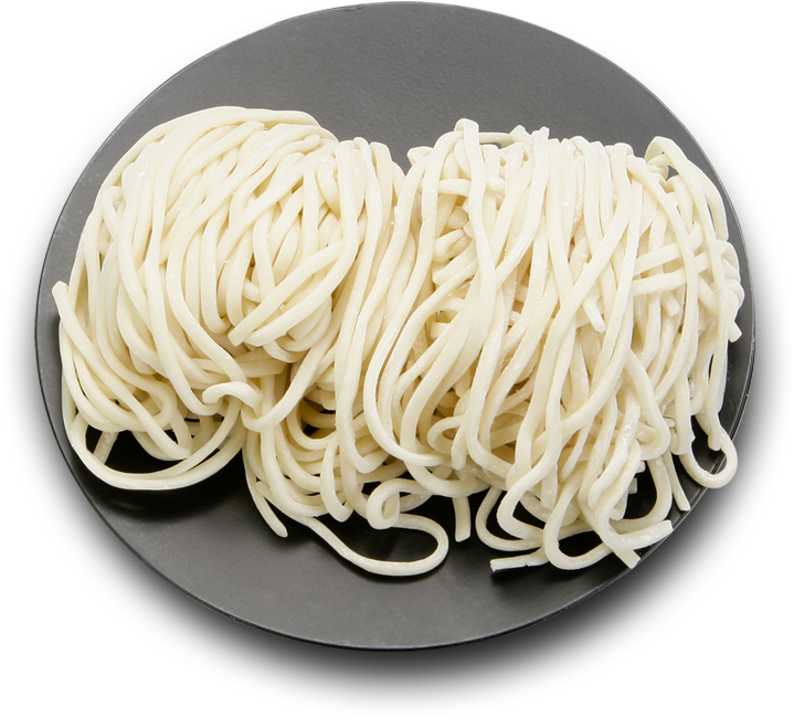 Fresh Asian Noodleson Plate PNG