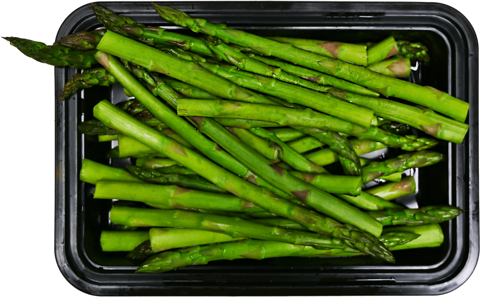 Download Fresh Asparagus Bunch Container | Wallpapers.com