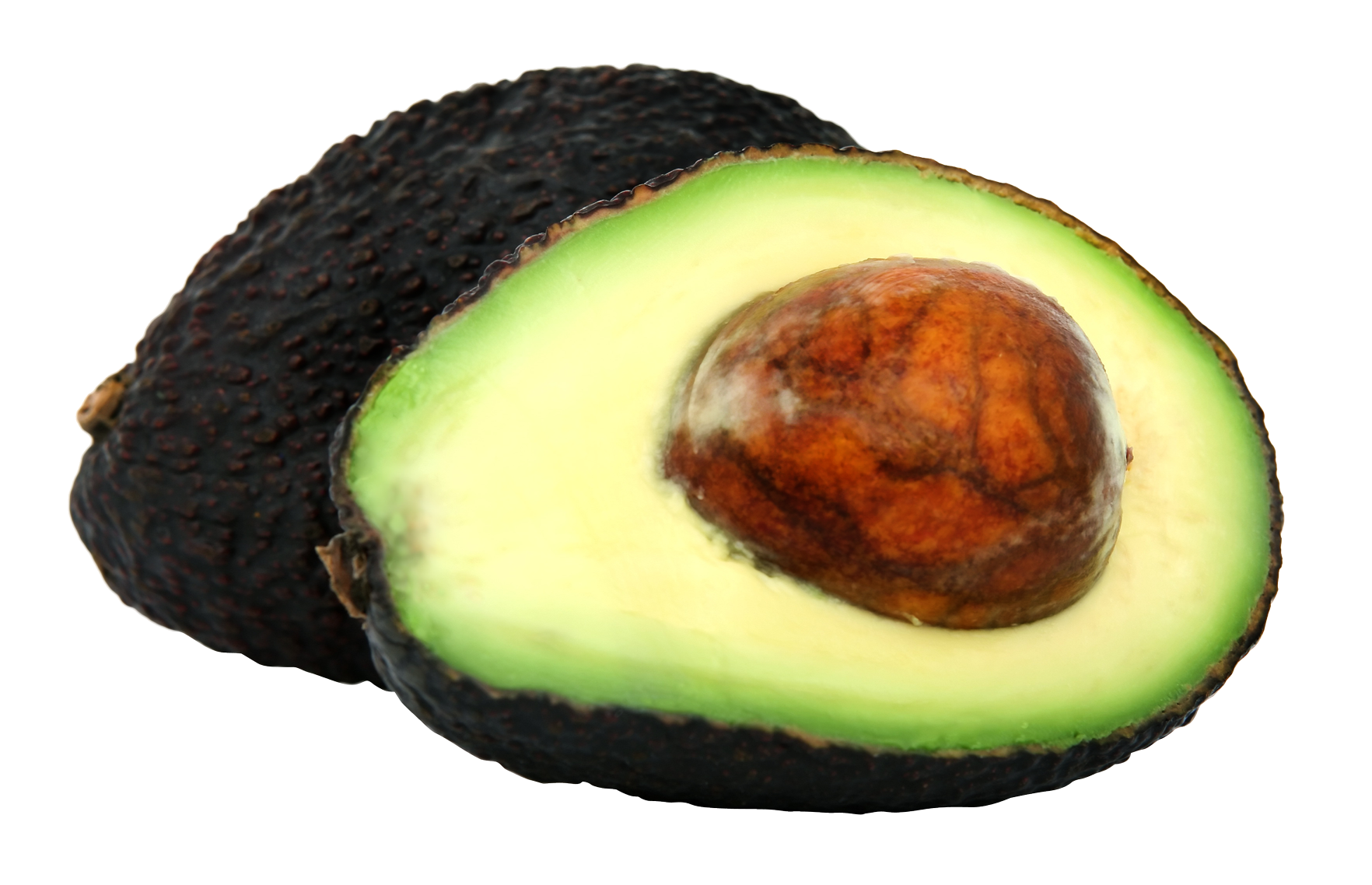 Fresh Avocado Half Transparent Background PNG