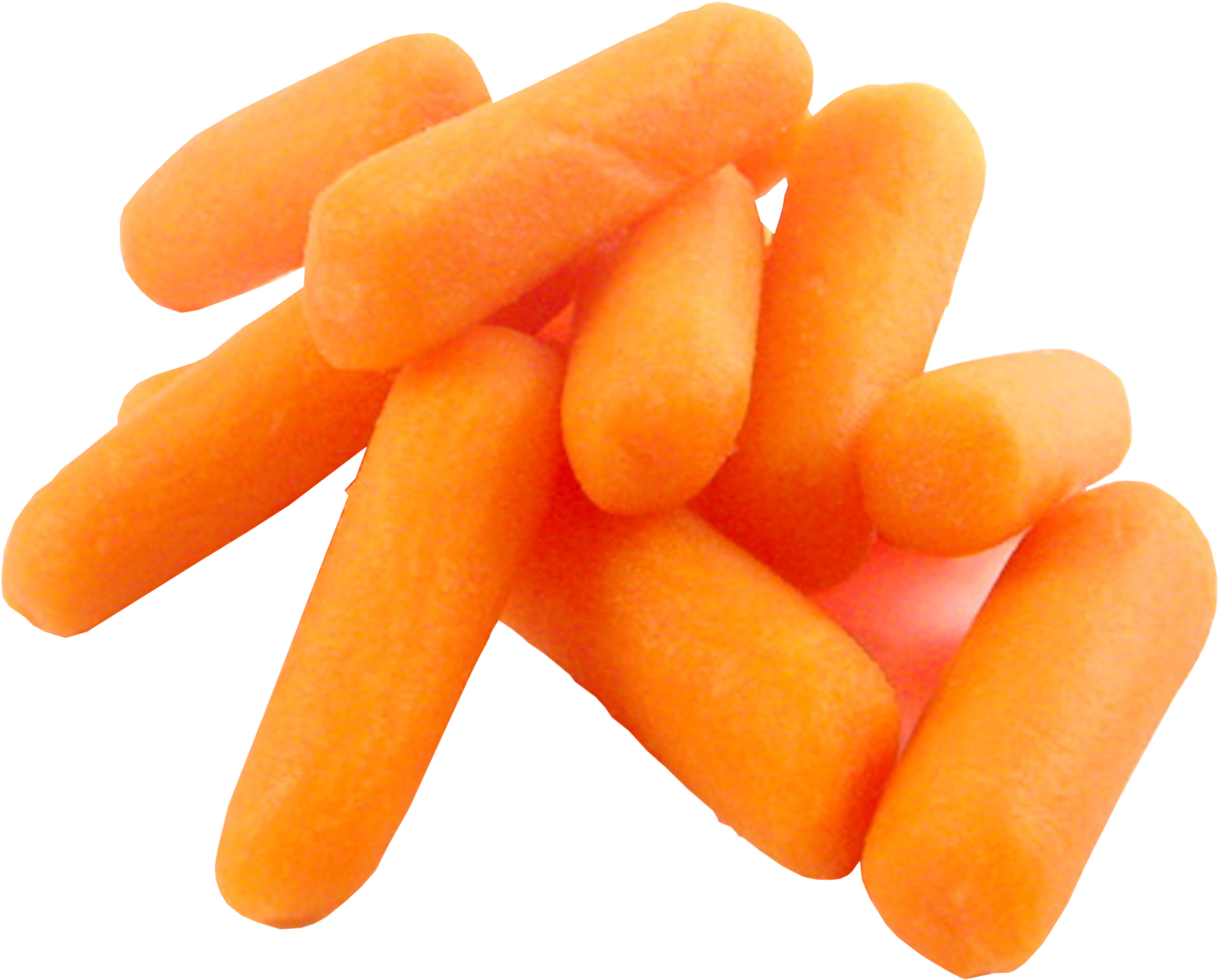 Fresh Baby Carrots Pile PNG