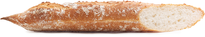 Fresh Baked French Baguette Isolated PNG