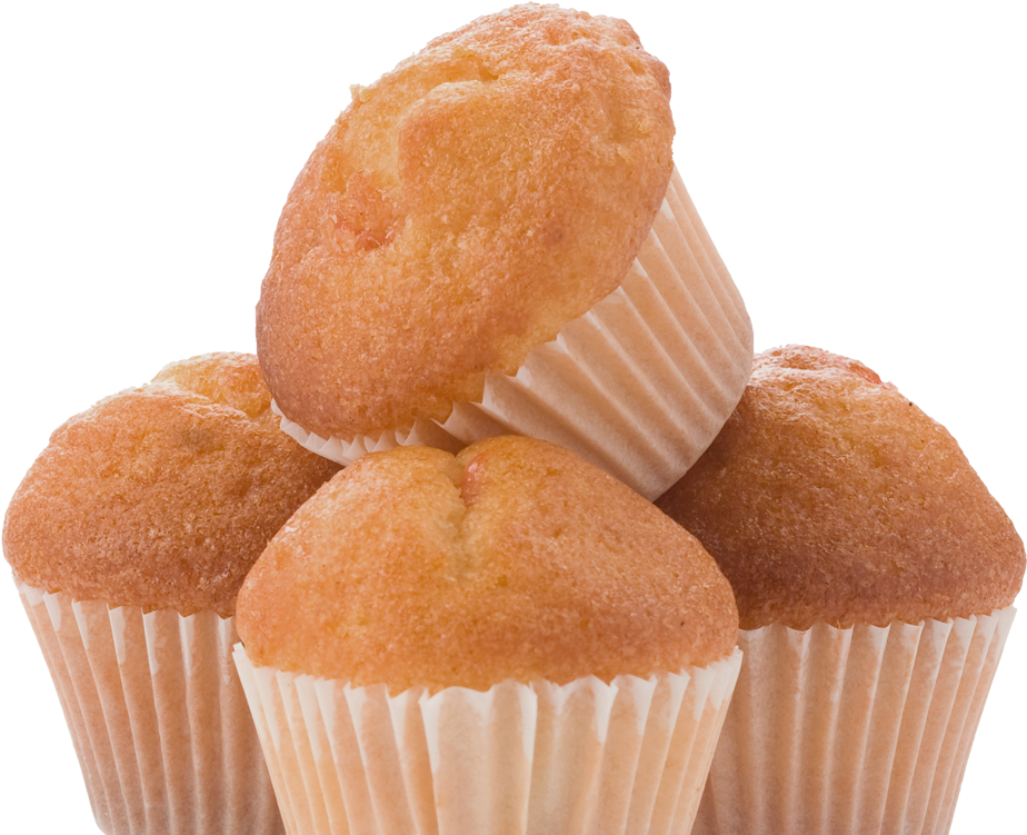 Fresh Baked Muffins Stacked PNG