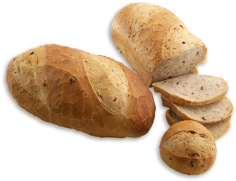Fresh Baked Rosemary Bread Loaves PNG