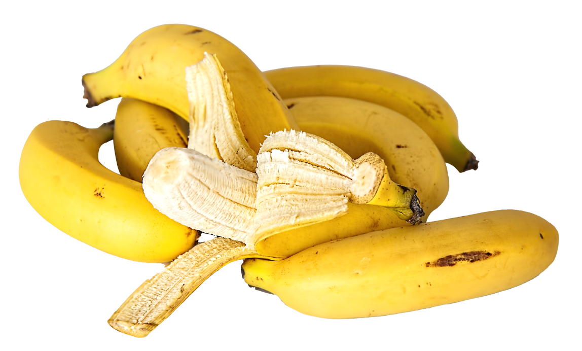 Fresh Bananas Isolated Background PNG