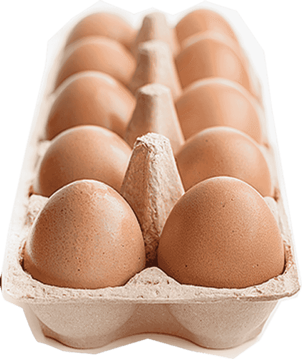 Fresh Brown Eggsin Carton PNG