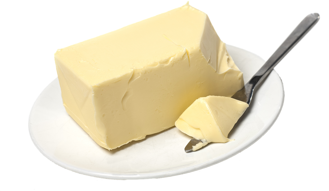 Fresh Butter Blockwith Knife PNG