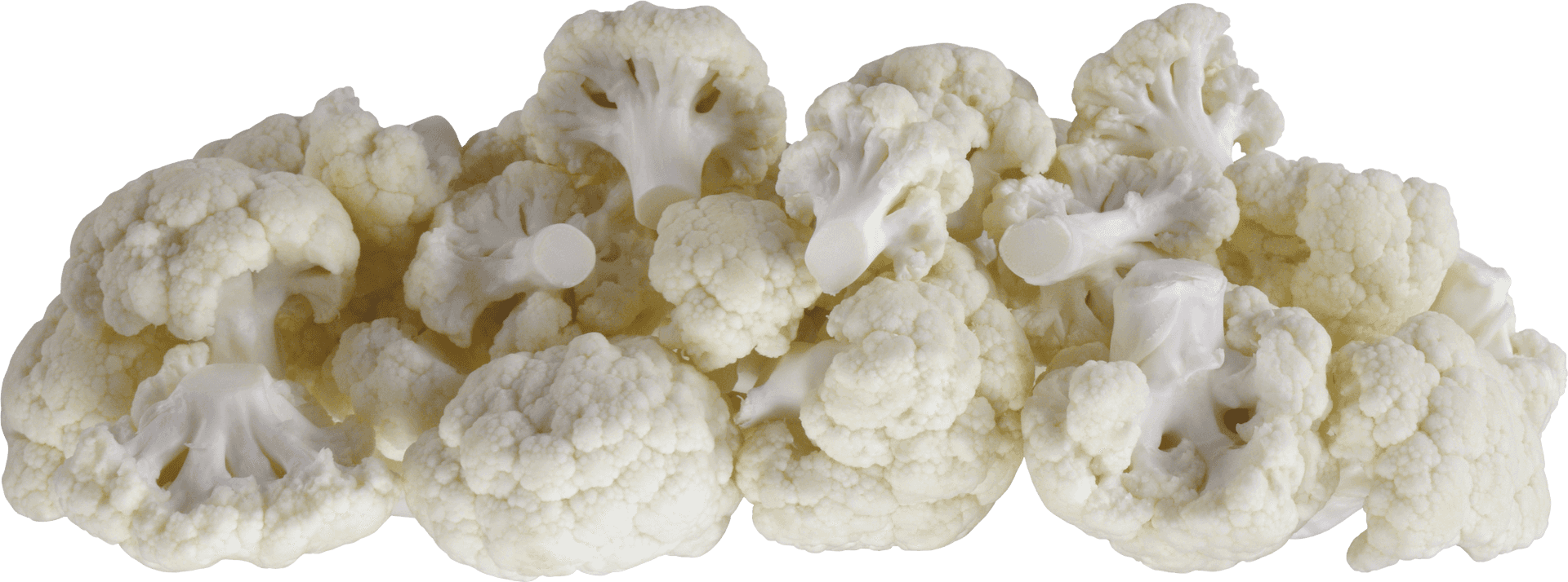 Fresh Cauliflower Heads Transparent Background PNG