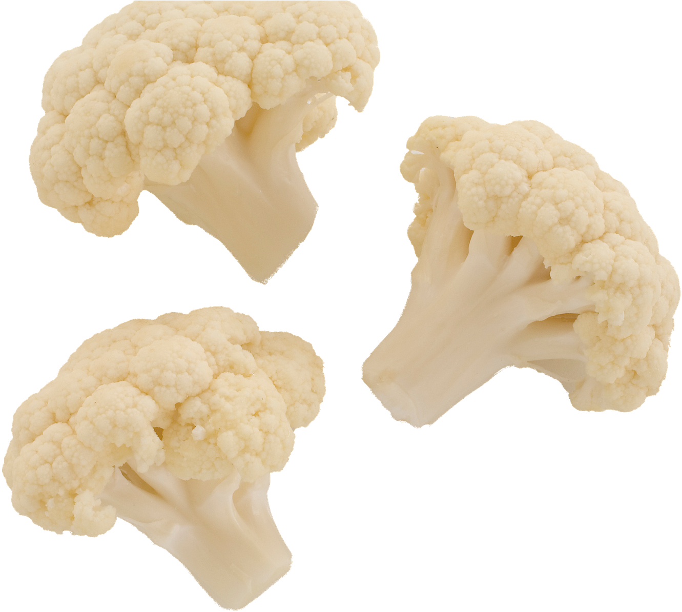 Download Fresh Cauliflower Pieces Isolated