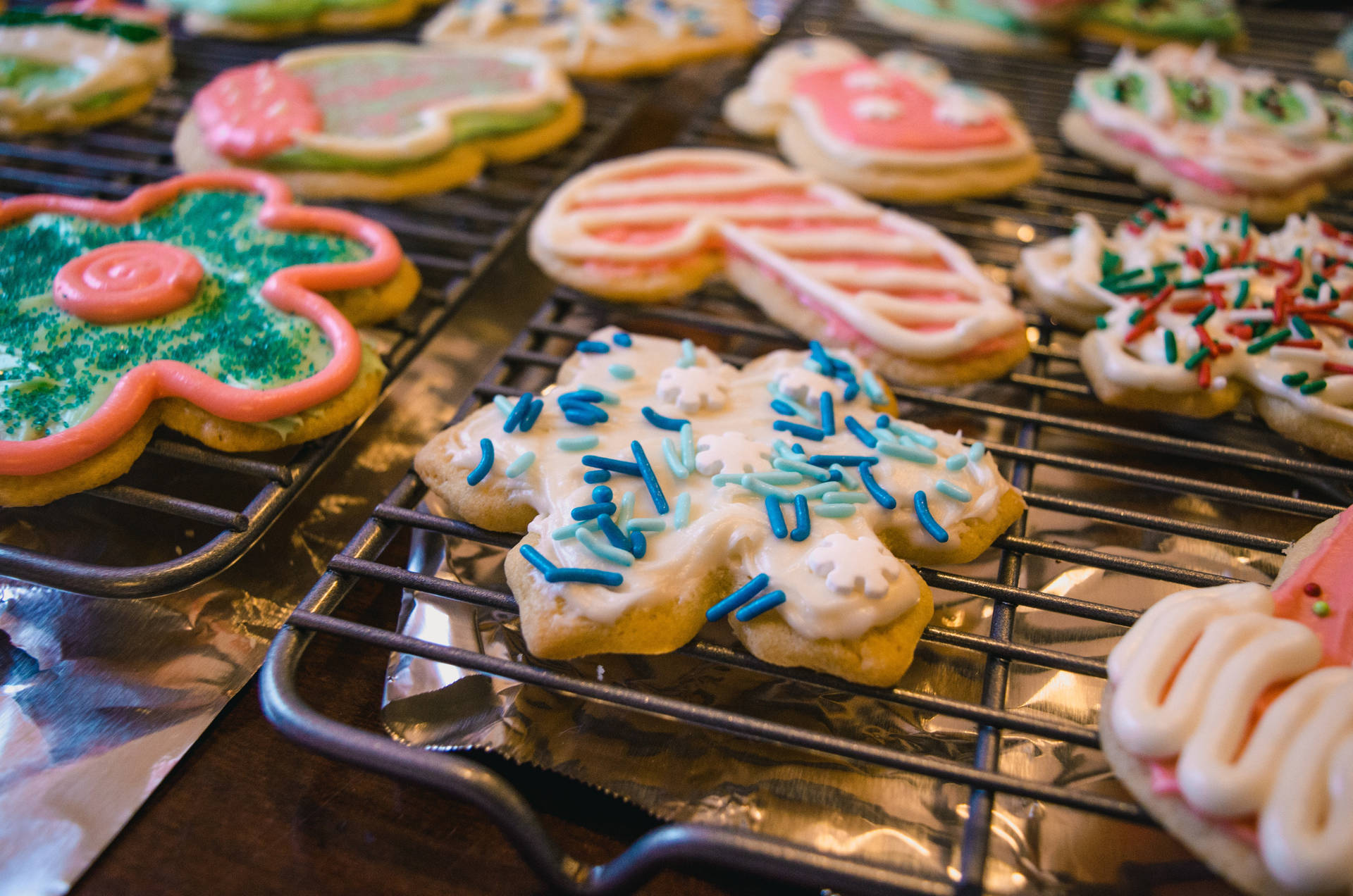 Cookiesde Natal Fresquinhos Papel de Parede