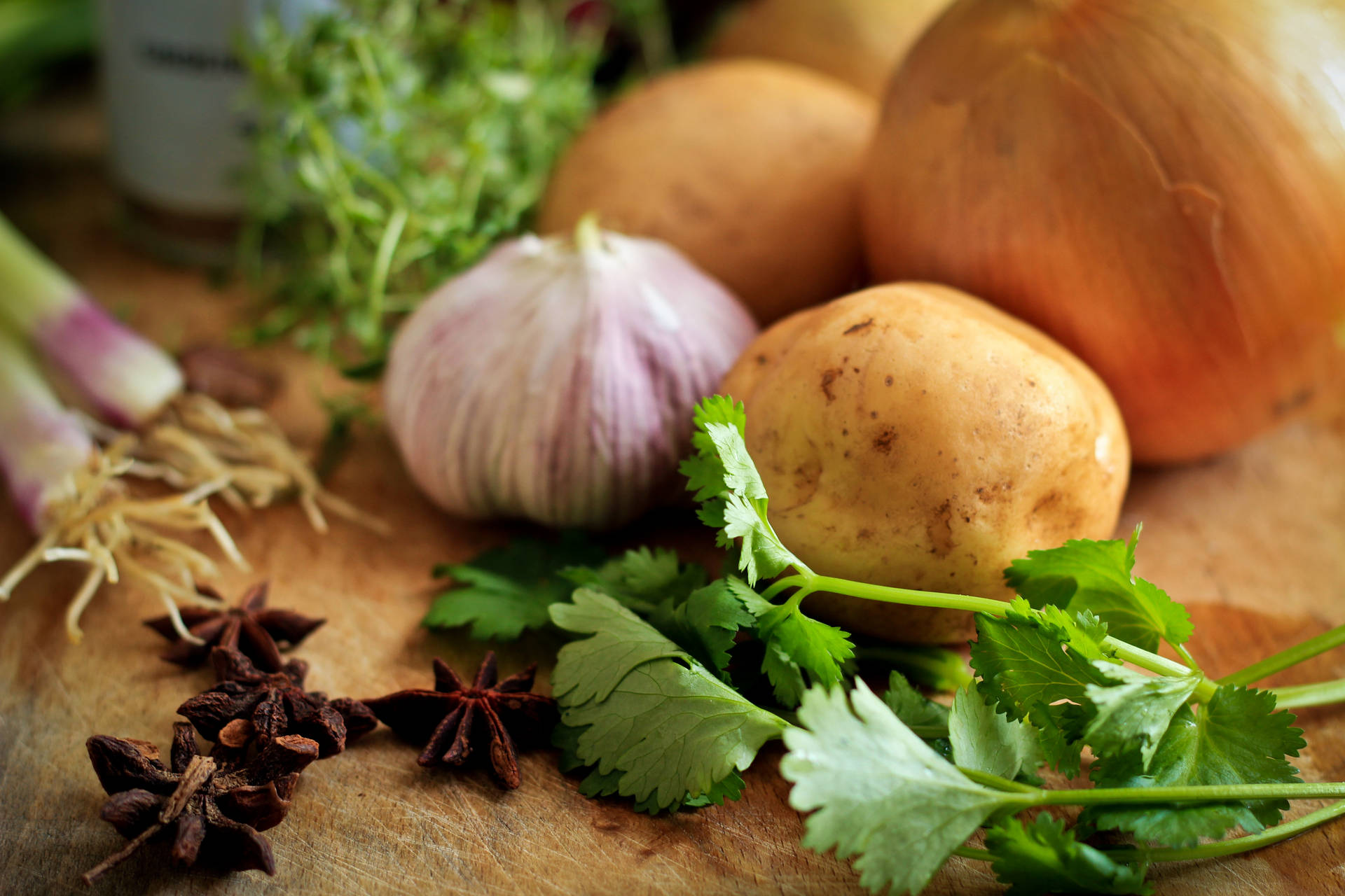 Fresh Cooking Ingredients Photography wallpaper.