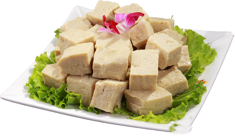 Fresh Cubed Tofu Platter PNG