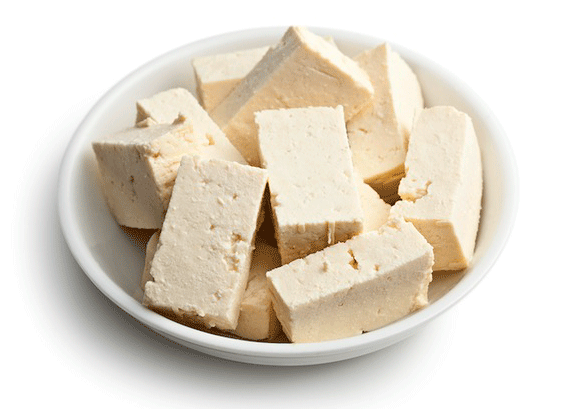 Fresh Cubed Tofuin Bowl PNG