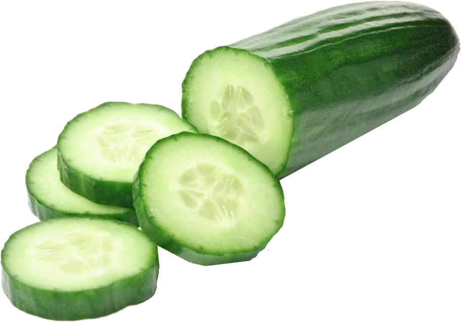 Fresh Cucumber Slices Transparent Background PNG
