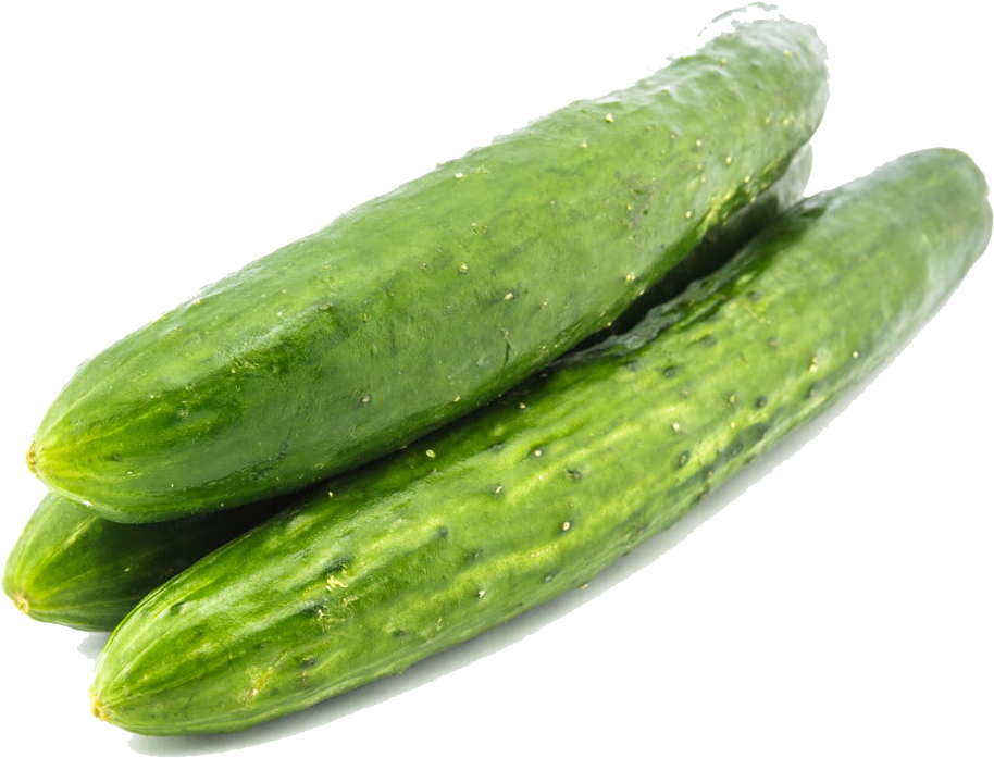 Fresh Cucumbers Isolated Background PNG