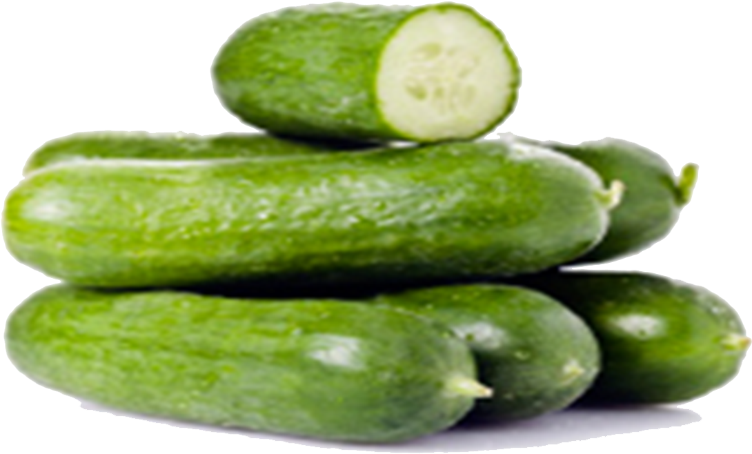 Fresh Cucumbers Stacked PNG