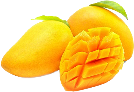 Fresh Cut Mango Fruit PNG