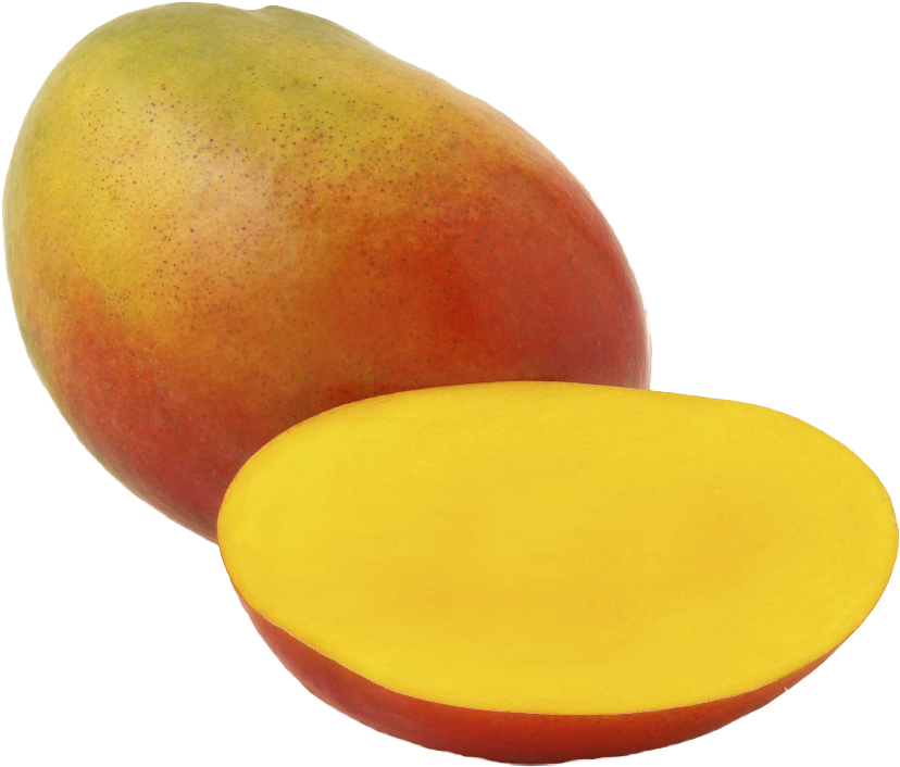 Fresh Cut Mango Fruit PNG