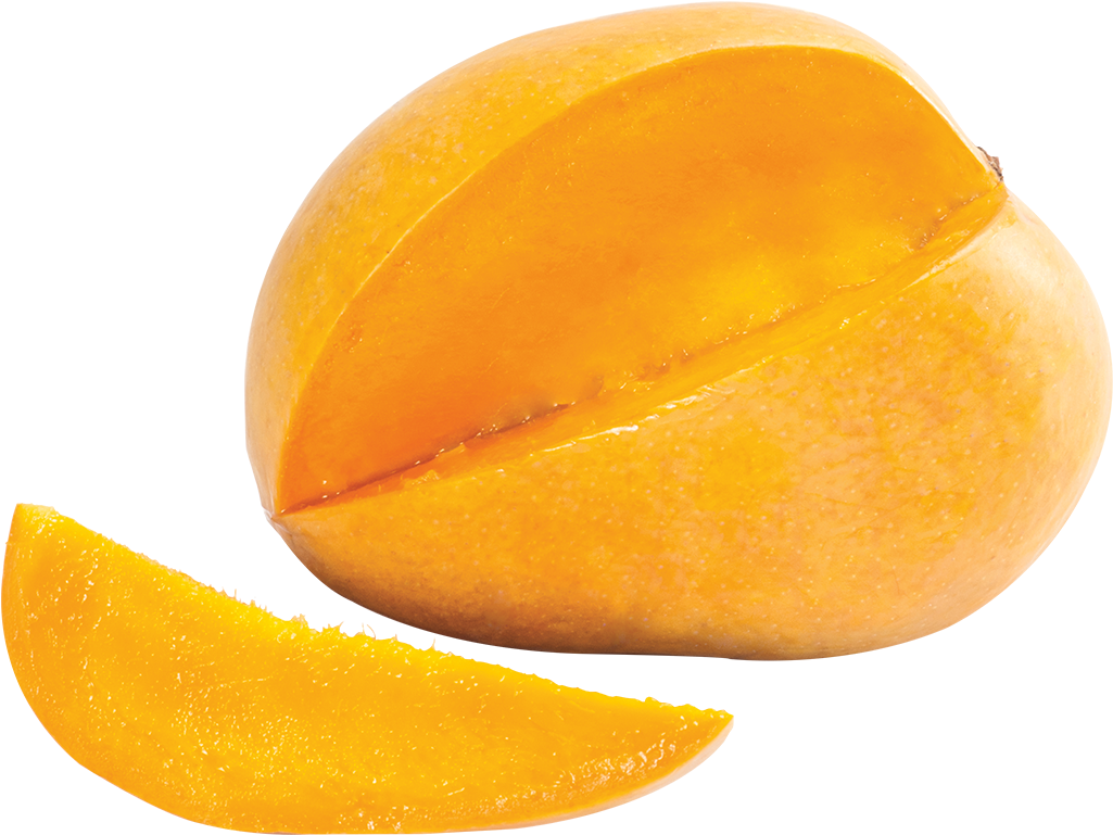 Fresh Cut Mango Slice PNG