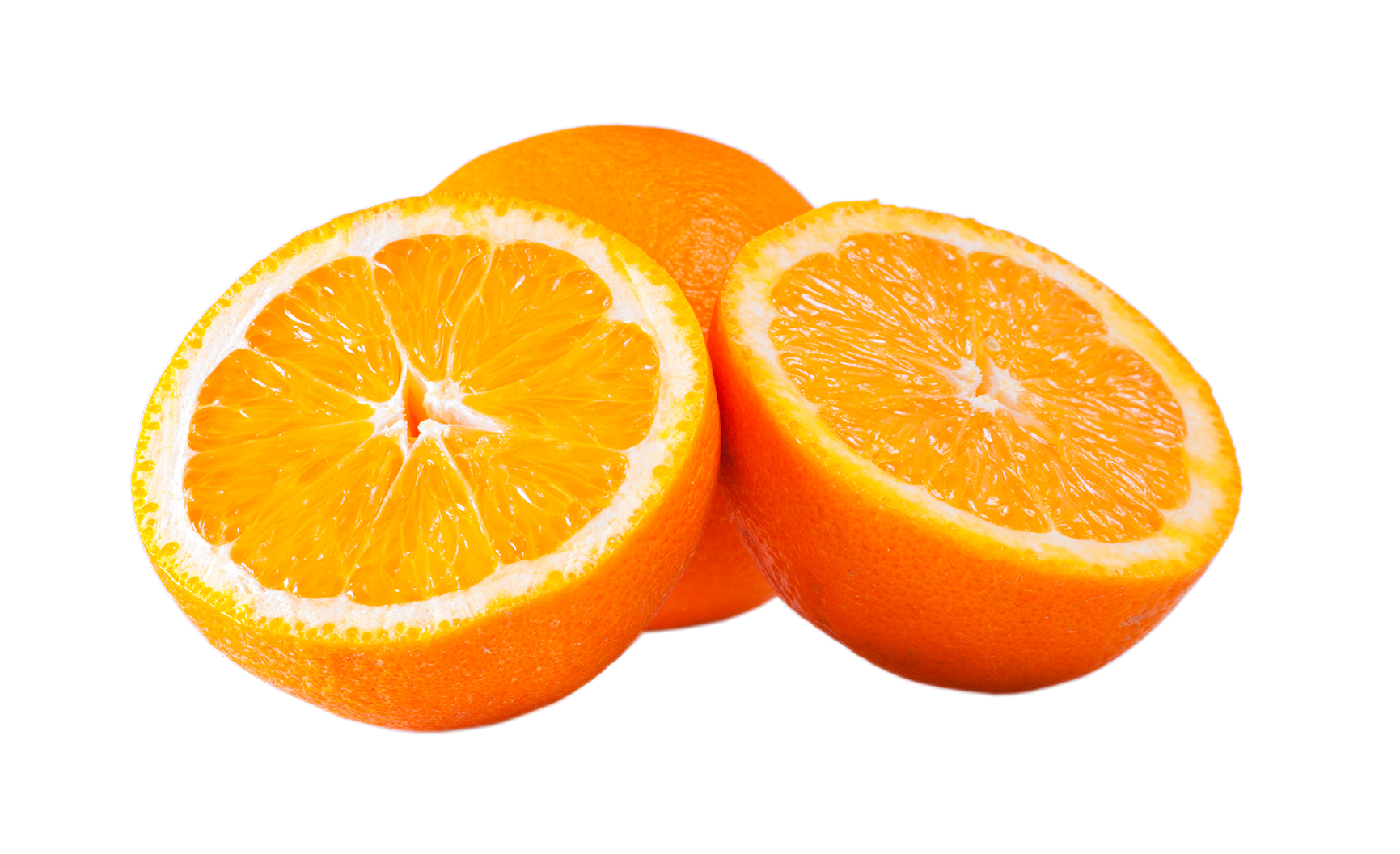 Fresh Cut Orange Slices PNG