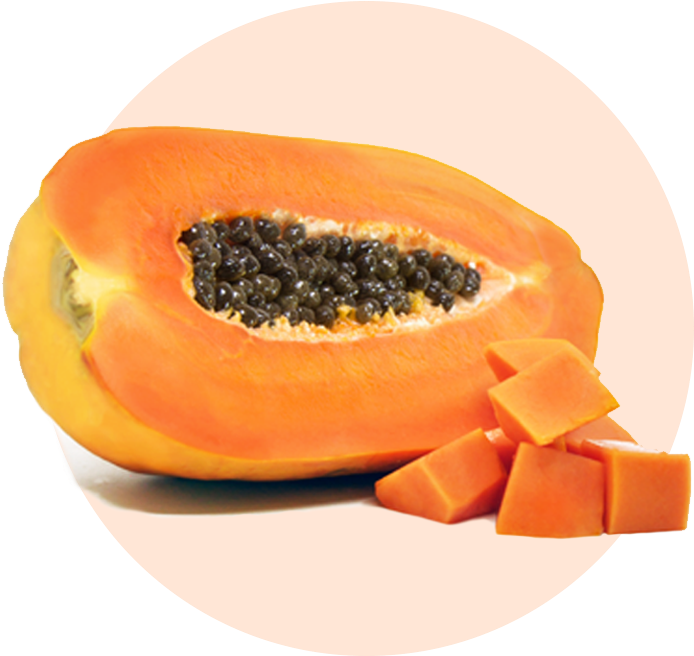Fresh Cut Papayawith Seeds PNG