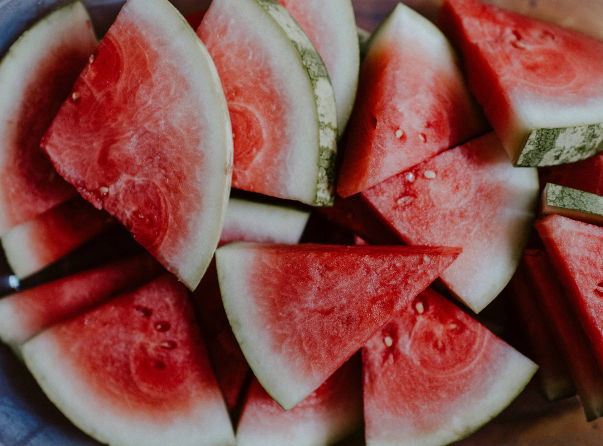 Fresh Cut Watermelon Slices Wallpaper