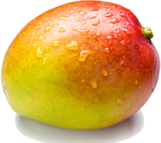Fresh Dewy Mango Fruit PNG