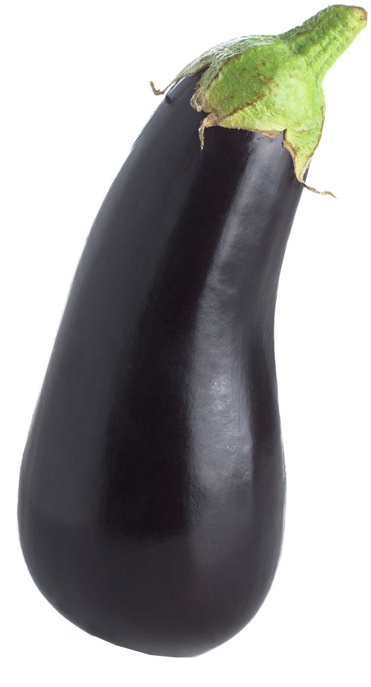 Fresh Eggplant Isolated Image PNG