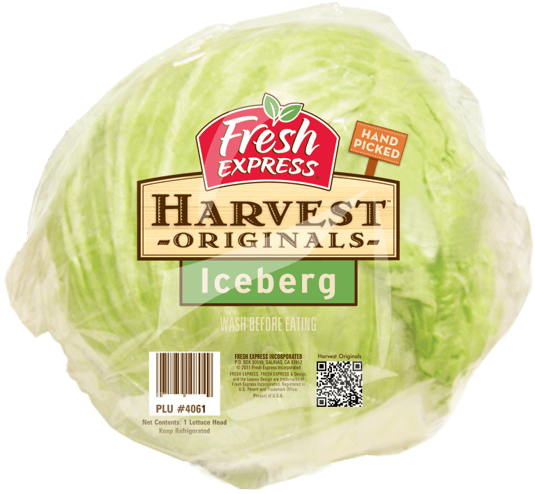 Fresh Express Iceberg Lettuce Packaging PNG