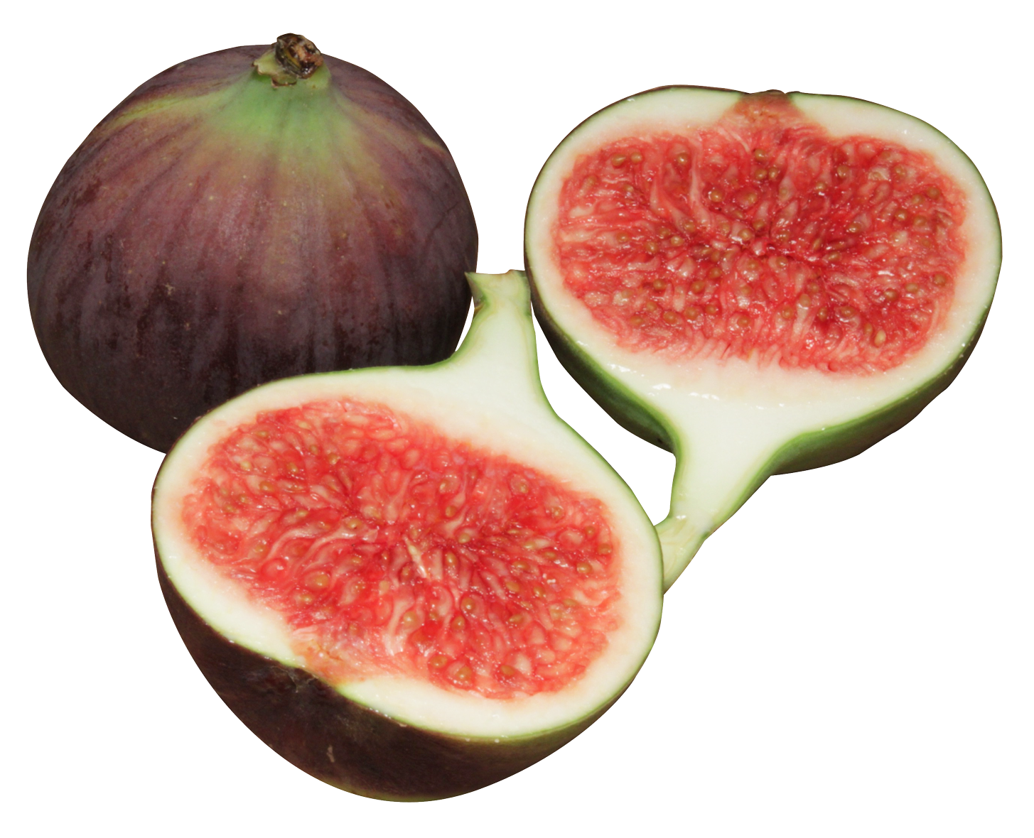 Fresh Fig Fruit Halved PNG